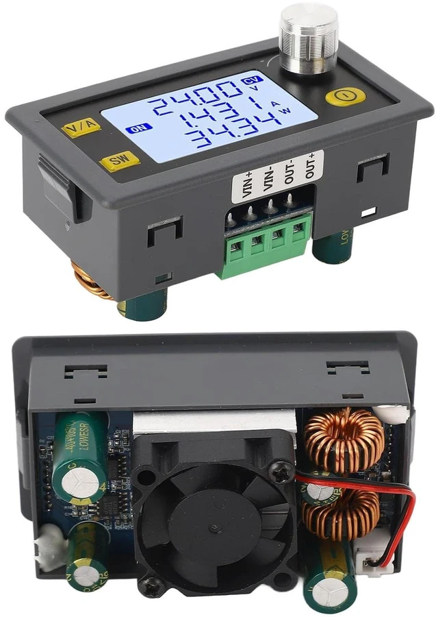 Alt view image 3 of 6 - WALFRONT DC to DC Boost Converter, ABS Adjustable Voltage Regulator, Overcurrent Protection for Solar Charging and DIY Projects