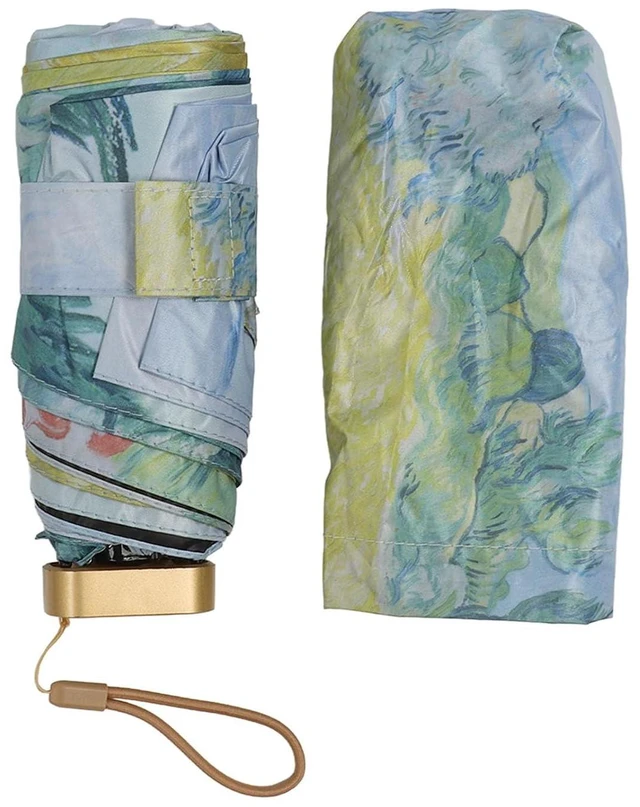 Alt view image 6 of 6 - Walfront Travel Umbrella, Windproof Folding Umbrella, Compact Sun Rain Protection for Adults