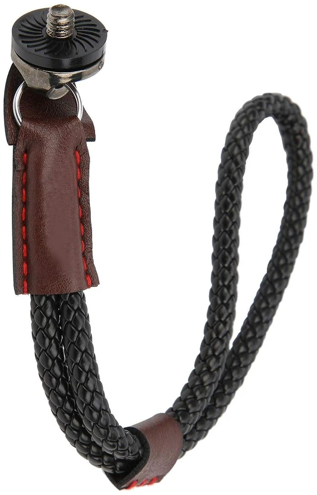 Alt view image 6 of 6 - Walfront Camera Wrist Strap PU Leather Hand Strap with Adjustable 1/4inch Screw for Action Cameras and Stabilizers By Photographers