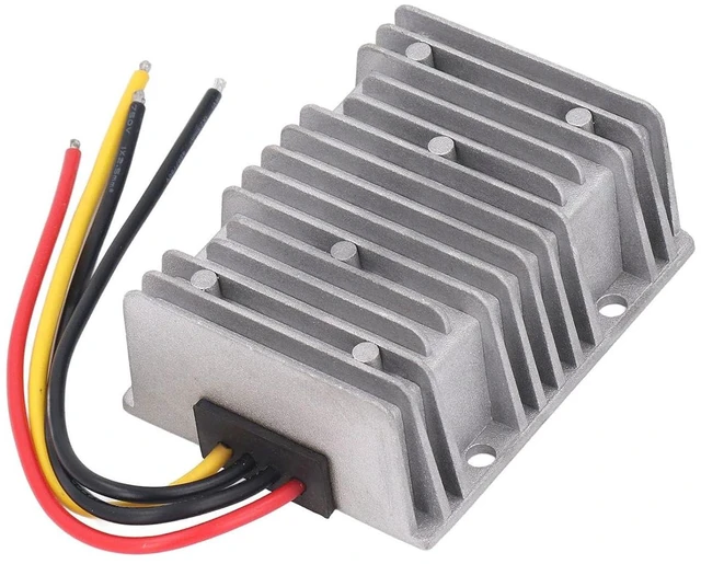 Alt view image 2 of 6 - WALFRONT Non Isolated Power Converter, Die Cast Aluminum, Reliable Voltage Regulation 36V48V to 13.8V 30A for Vehicles Security Systems