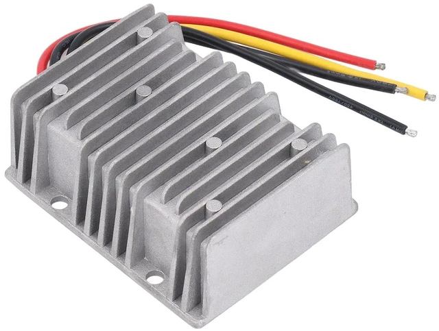Alt view image 3 of 6 - WALFRONT Non Isolated Power Converter, Die Cast Aluminum, Reliable Voltage Regulation 36V48V to 13.8V 30A for Vehicles Security Systems