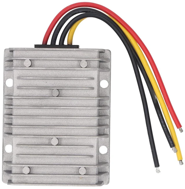 Alt view image 6 of 6 - WALFRONT Non Isolated Power Converter, Die Cast Aluminum, Reliable Voltage Regulation 36V48V to 13.8V 30A for Vehicles Security Systems