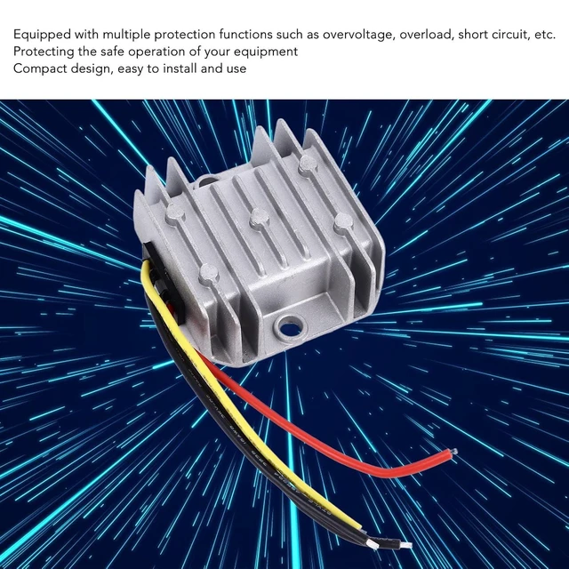 Alt view image 3 of 6 - WALFRONT DC Step Down Voltage Converter Car Power Converter Module 24V to 12V Step Down Transformer for Golf Cart Club Car 10A