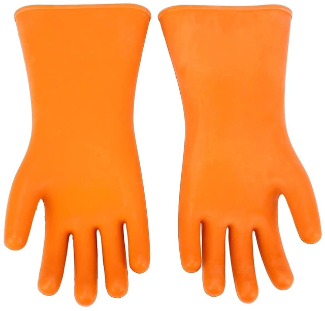 Alt view image 5 of 6 - Walfront High Voltage Insulated Gloves Rubber Electrical Gloves Safety Protective Work Gloves for Man Woman 20000v 12kv