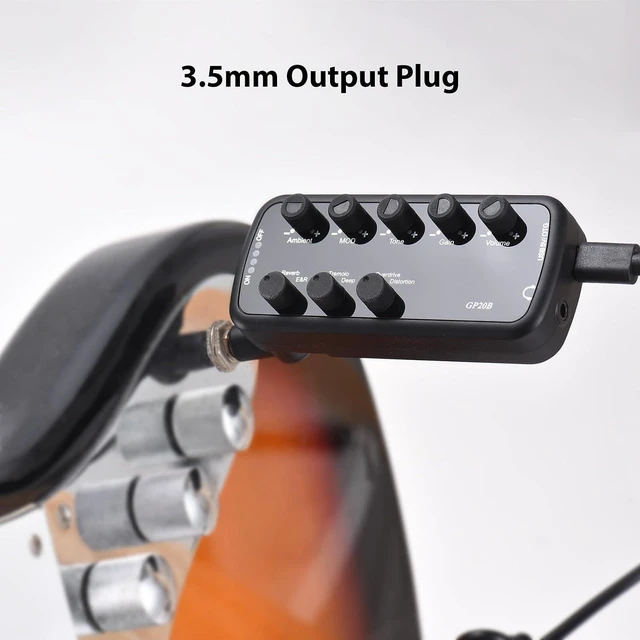 Alt view image 4 of 6 - Headphone Bass Amplifier Portable Headphone Amp Mini Plug Guitar Amplifier Electric Guitar Bass Amp (Bass)