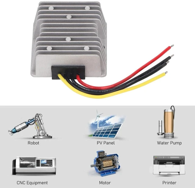 Alt view image 6 of 6 - DC Voltage Reducer Step Down Converter Power Supply Regulator Water Proof Transformer Module 72V(30V90V) to 12V5A 60W