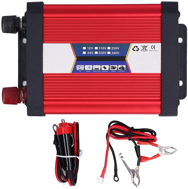 Alt view image 5 of 6 - Walfront Car Power Converter Modified Car Inverter, Power Inverter Sine Vehicle USB Charger Converter Adapter for Truck (24V to 110V)