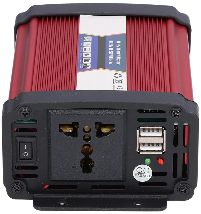 Alt view image 2 of 6 - Walfront Car Power Converter Modified Car Inverter, Power Inverter Sine Vehicle USB Charger Converter Adapter for Truck (24V to 110V)