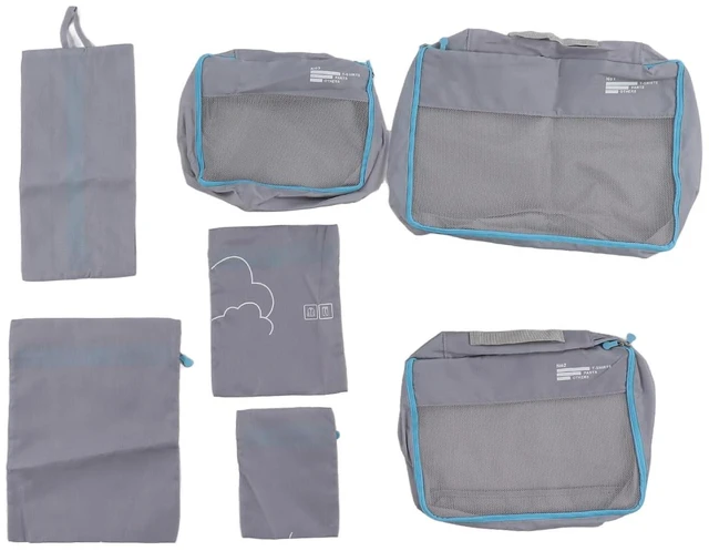 Alt view image 3 of 6 - 7Piece Packing Cubes Set Luggage Packing Bags, Travel Luggage Bags, Travel Cubes for Accessories, Organizers and