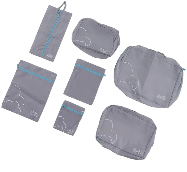 Alt view image 4 of 6 - 7Piece Packing Cubes Set Luggage Packing Bags, Travel Luggage Bags, Travel Cubes for Accessories, Organizers and