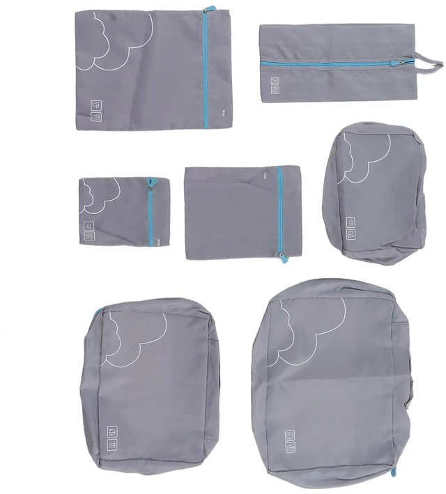 Alt view image 5 of 6 - 7Piece Packing Cubes Set Luggage Packing Bags, Travel Luggage Bags, Travel Cubes for Accessories, Organizers and