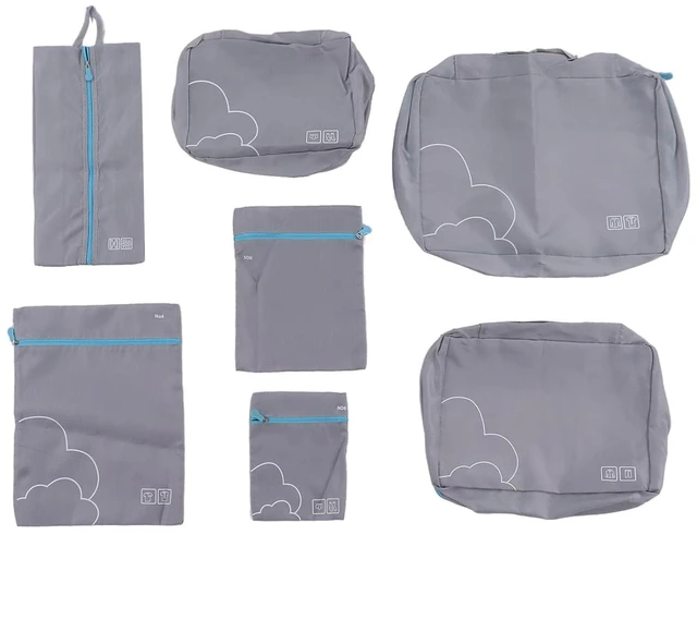Alt view image 6 of 6 - 7Piece Packing Cubes Set Luggage Packing Bags, Travel Luggage Bags, Travel Cubes for Accessories, Organizers and