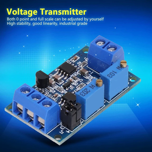 Alt view image 2 of 6 - Walfront 4 Sets Current to Voltage Converter for Single Chip Detection Current Voltage Transmitter Wide Supply Range 0/4-20mA to 0-3.3/5/10V