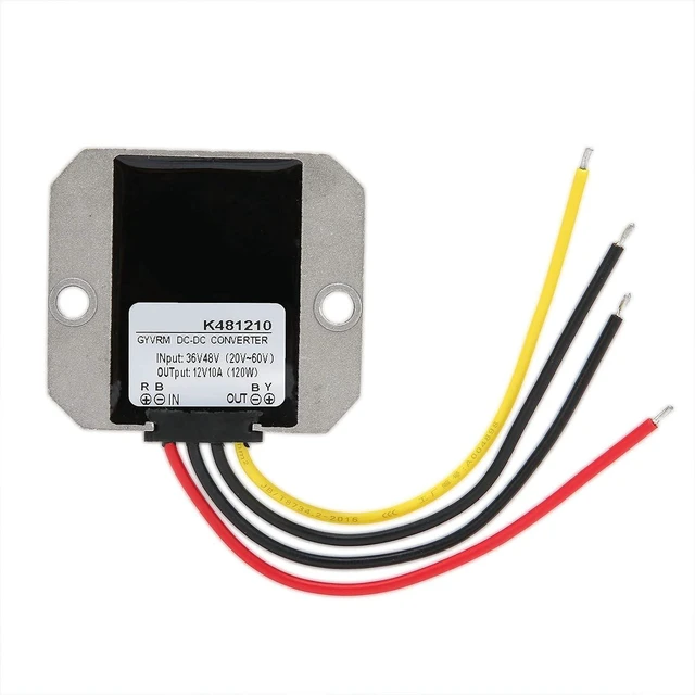 Alt view image 5 of 6 - 2PCS DC Voltage Reducer Converter Power Supply Transformer DC 36V 48V to 12V 10A 120W Voltage Converter Sealing for LED Display Electric Fan Security Systems