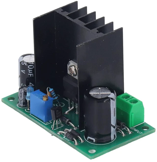 Alt view image 2 of 6 - LM317 Adjustable Voltage Regulator Power Regulator Board Transient Response Adjustment DC5~35V AC6~25V to DC1.25-30V Output