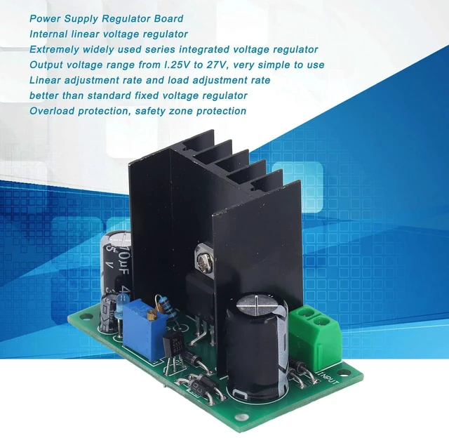 Alt view image 6 of 6 - LM317 Adjustable Voltage Regulator Power Regulator Board Transient Response Adjustment DC5~35V AC6~25V to DC1.25-30V Output