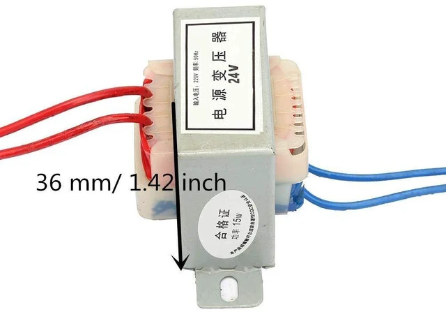 Alt view image 4 of 6 - 24V Step Down Voltage Converter Power Transformer AC 220V to 12V/24V Output Voltage(24V)