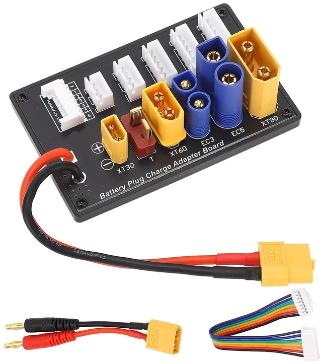 Main image of Parallel Charging Board for Lipo Battery 6S Battery Balance Charger Board EC3 EC5 T Plug Expansion Charger Adapter for Most Chargers IMAX B8 A6