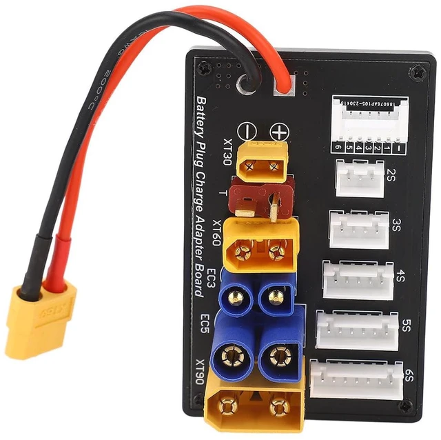 Alt view image 4 of 6 - Parallel Charging Board for Lipo Battery 6S Battery Balance Charger Board EC3 EC5 T Plug Expansion Charger Adapter for Most Chargers IMAX B8 A6