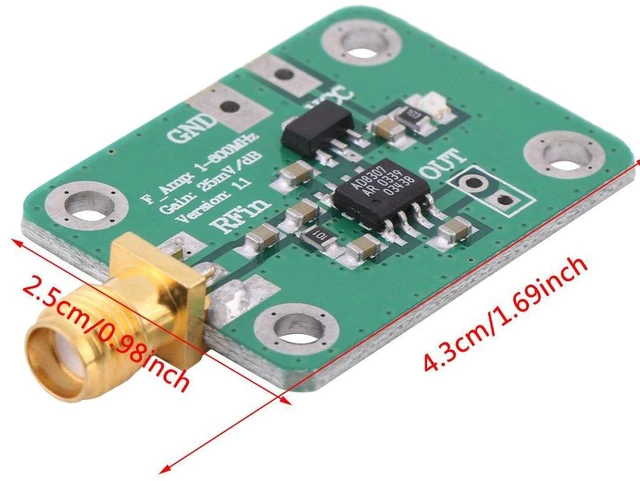 Alt view image 2 of 6 - 1-600MHz RF Signal Power Meter Logarithmic Detector -74dBm to 18dBm Radio Frequency Detection