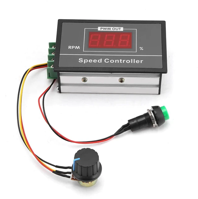 Main image of DC 6-60V 12V 24V 36V 48V 30A PWM DC Motor Speed Controller (PWM) Speed Adjustable Stepless Governor Regulator Motor Speed Controller with Start Stop