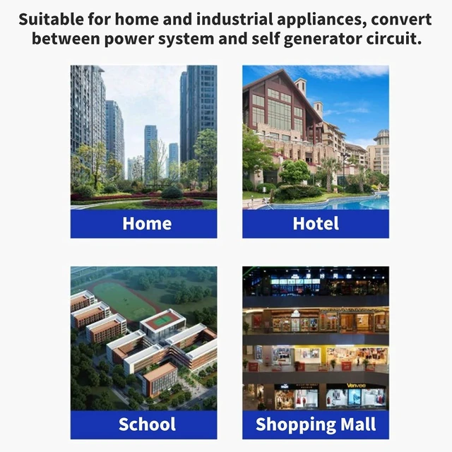 Alt view image 6 of 6 - 2 Pcs 32A 220V 2 Pole Disconnect DPDT Double Throw Orange Household Circuit Dual Knife Switch for Home Appliances