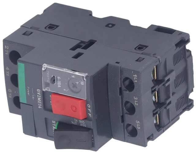 Alt view image 5 of 6 - Motor Circuit Breaker AC690V with Thermal Magnetic Overload Manual Motor Starter Button Motor Circuit Breaker for Motor Start (GV2-ME14 6-10A)