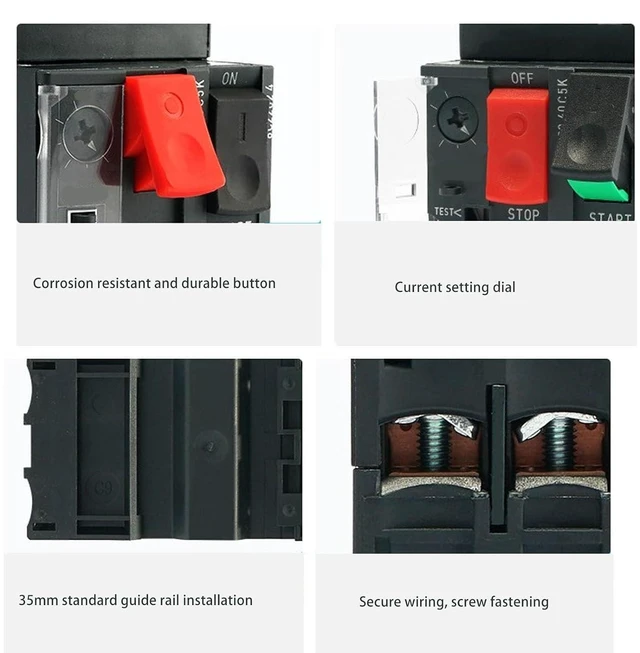 Alt view image 3 of 6 - Motor Circuit Breaker AC690V 4-6.3A Thermal Magnetic