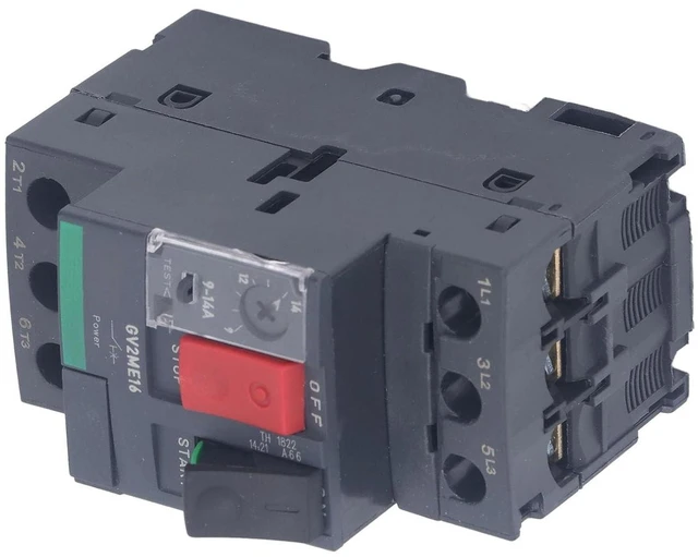 Alt view image 2 of 6 - Motor Circuit Breaker AC690V with Thermal Magnetic Overload Manual Motor Starter Button for Motor Start (GV2-ME16 9-14A)