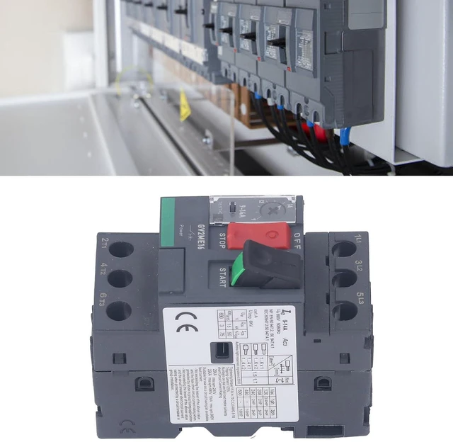 Alt view image 3 of 6 - Motor Circuit Breaker AC690V with Thermal Magnetic Overload Manual Motor Starter Button for Motor Start (GV2-ME16 9-14A)
