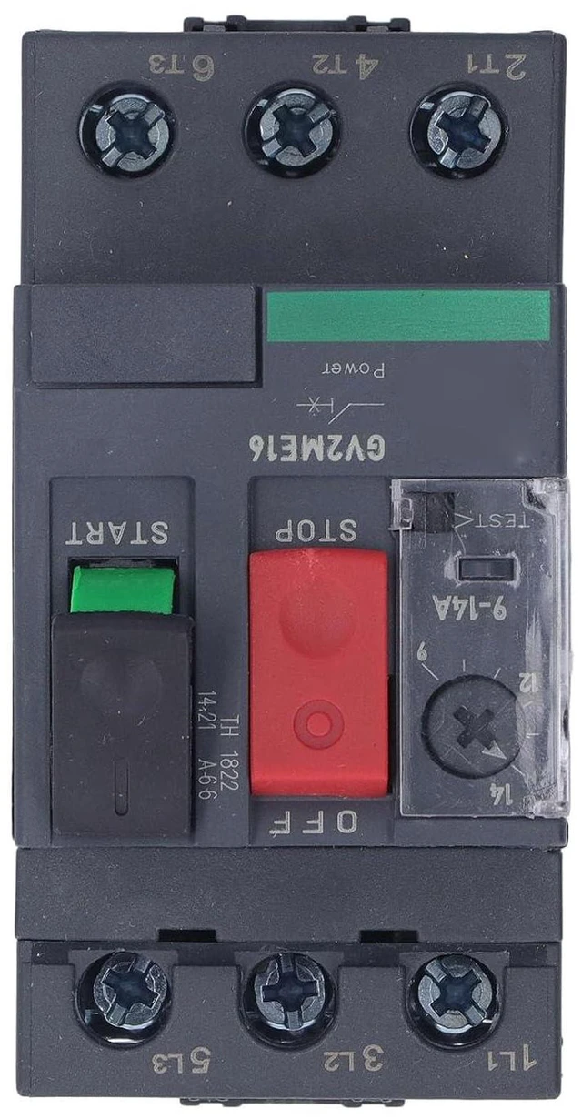 Alt view image 5 of 6 - Motor Circuit Breaker AC690V with Thermal Magnetic Overload Manual Motor Starter Button for Motor Start (GV2-ME16 9-14A)