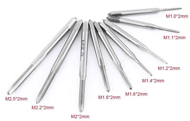 Alt view image 3 of 6 - Walfront 30Pcs/Set Metric Tap Dies Set Screw Threading Tapping Hand Tools Kit with Adjustable Wrench M1 M1.1 M1.2 M1.4 M1.6, M1.8 M2.0 M2.2 M2.5