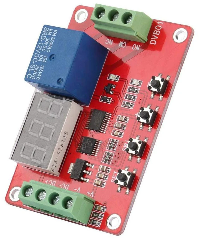 Main image of 12V/24V Digital Voltage Comparator DVB01 Voltage Comparator Module Red Discharge Voltage Measurement Overvoltage Undervoltage Overload Module(12V)