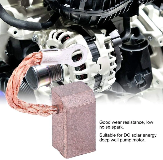Alt view image 6 of 6 - 20PCS J471 Carbon Motor Brushes Carbon Brush Replacement for DC Solar Energy Deep Well Pump Motor