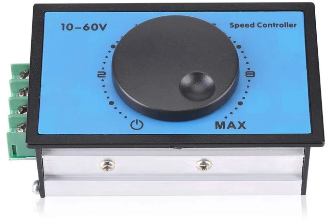 Alt view image 2 of 2 - DC 10-60V 20A PWM Motor Speed Controller Regulator Motor Driver Governor Stepless Variable Rotary Switches 12V 24V 36V 48V Pulse Width Modulator for 775 Motor and More