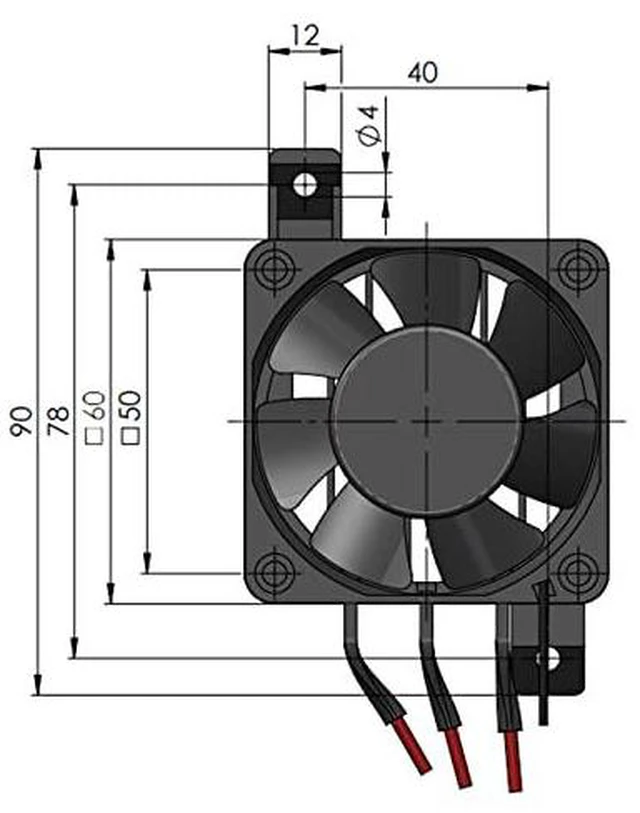 Alt view image 3 of 6 - 110V Thermistor Heater Mini Air Heating Constant Temperature Insulation With Fan Electric Space Heaters(12V/250W)