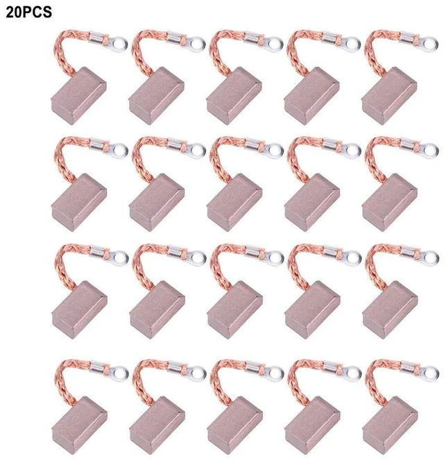 Alt view image 4 of 6 - 20PCS J471 Carbon Motor Brushes Carbon Brush Replacement for DC Solar Energy Deep Well Pump Motor