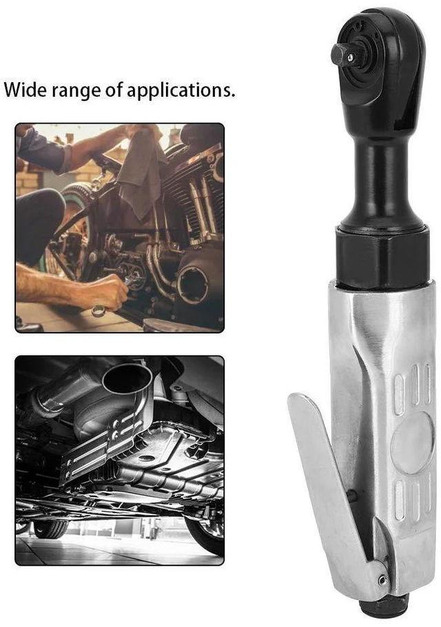 Alt view image 3 of 6 - Walfront 1/4 Air Ratchet Pneumatic Impact Wrench Square Driver Adjustable Torsion 25ft-lbs 90psi For Industrial Maintenance