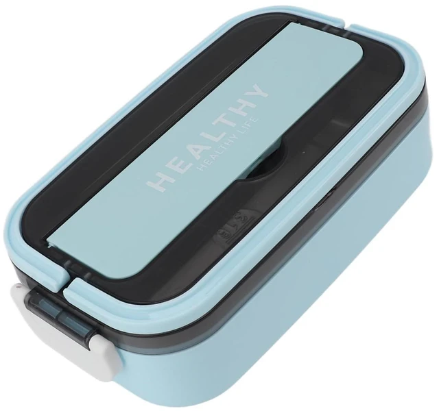 Alt view image 4 of 6 - Lunch Box Stainless Box, Lunch Steel 700ml Leakproof Container for Office Workers (Sky Blue)