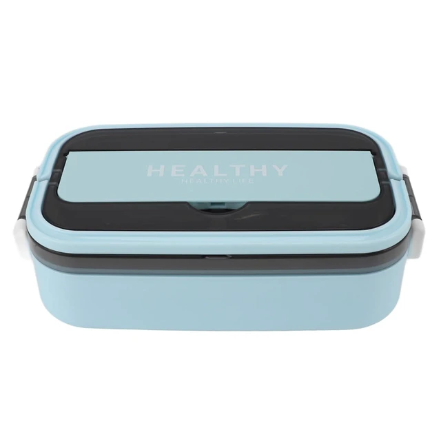 Alt view image 5 of 6 - Lunch Box Stainless Box, Lunch Steel 700ml Leakproof Container for Office Workers (Sky Blue)