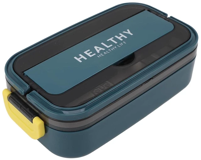 Main image of Lunch Box Stainless Box, Lunch Steel 700ml Leakproof Container for Office Workers (Blue Green)
