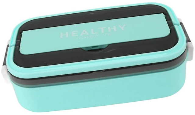Alt view image 4 of 6 - Lunch Box Stainless Box, Lunch Steel 700ml Leakproof Container for Office Workers (Mint Green)