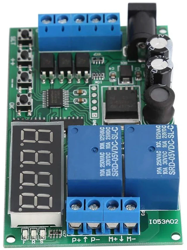 Main image of DC 5V-24V Motor Forward Reverse Controller, Relay Timing Delay Cycle Control Board for DC Motor Speed Reversing with Stop Function, Energy Saving Mode