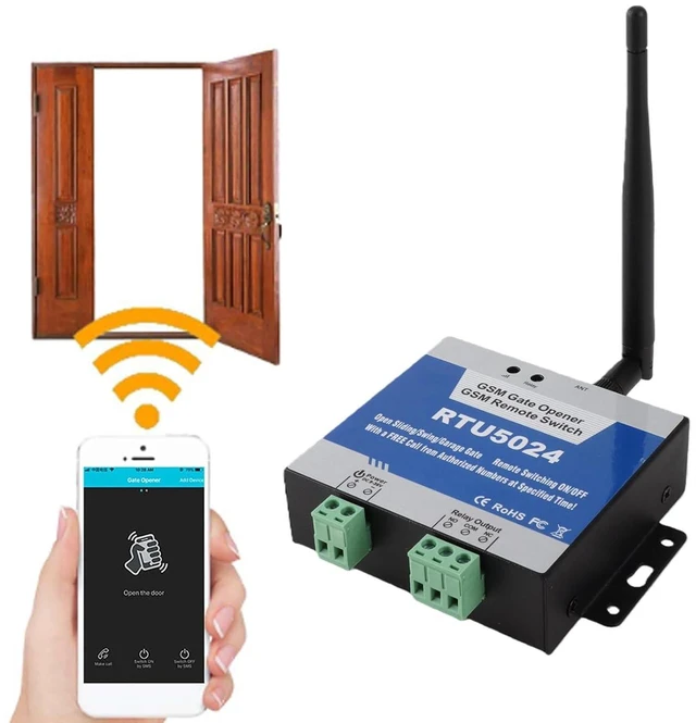 Alt view image 2 of 6 - RTU5024 Upgrade GSM Gate Opener Relay Switch Remote Control Door Opener Programmable DC 9-36V (RTU5024 upgrade version)
