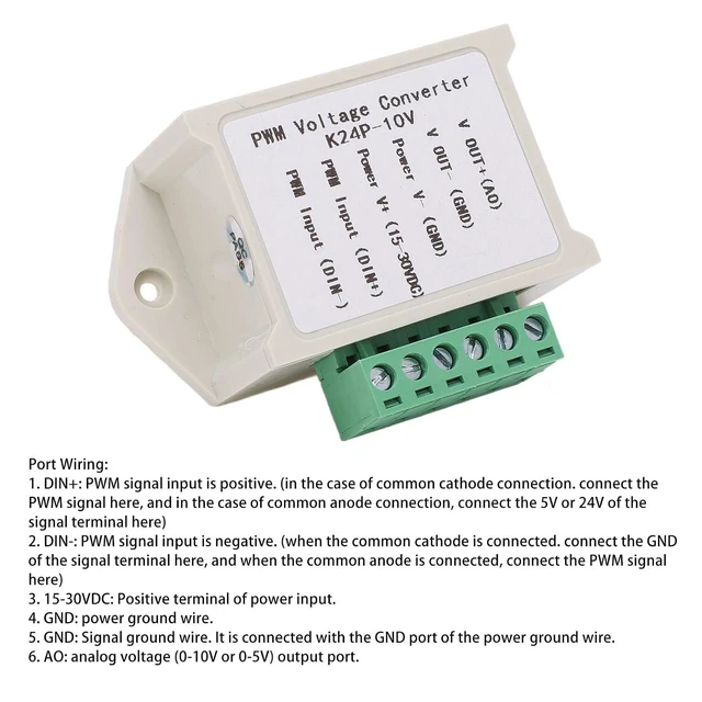 Alt view image 3 of 6 - PWM to Voltage Module 0100% to Digital 010V PWM Voltage Converter Analog to Digital Conversion Module for Interface Switching