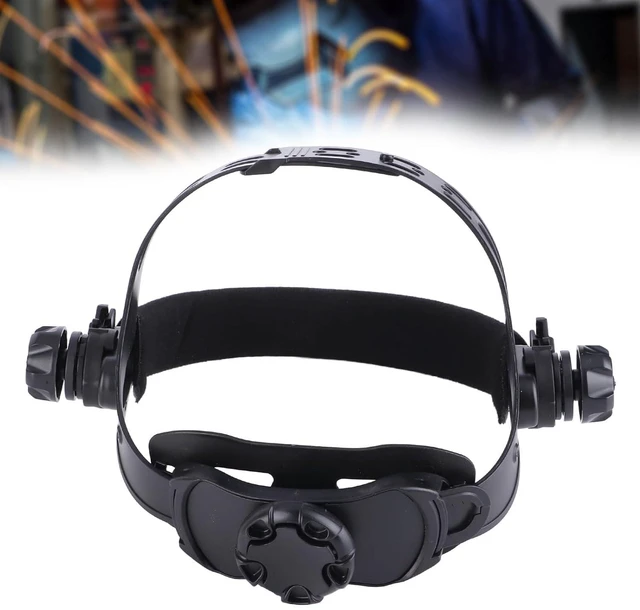 Alt view image 2 of 6 - ABS Welding Helmet Replacement Headgear Adjustable Headband Kit with Sweat-Absorbing Padding (Black)