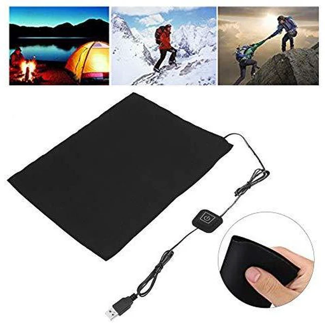 Alt view image 6 of 6 - 5V USB Heater Carbon Fiber Heating Pad 3-Shift Electric Cloth Heater Pad Heating Element for Neck Back Abdomen Lumbar Heating Pad Pet Warmer