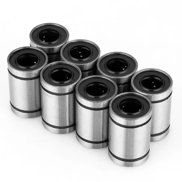 Alt view image 4 of 6 - 8Pcs LM10UU Linear Bearings Inner Diameter 10mm CNC Linear Motion Ball Bearing Bushing Double Side Rubber Sealed for 3D Printer CNC Parts (10 * 19 * 29mm)