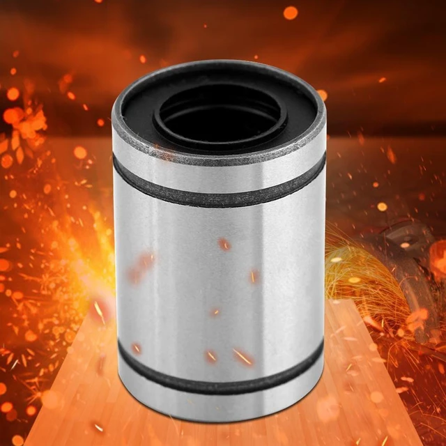 Alt view image 5 of 6 - 8Pcs LM10UU Linear Bearings Inner Diameter 10mm CNC Linear Motion Ball Bearing Bushing Double Side Rubber Sealed for 3D Printer CNC Parts (10 * 19 * 29mm)