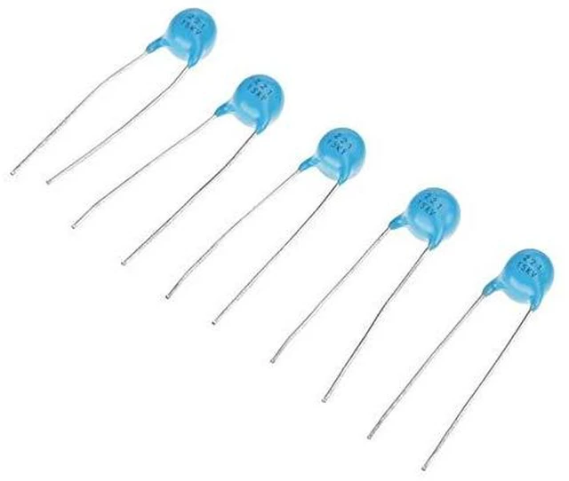 Alt view image 4 of 6 - 25Pcs 220pF High Voltage Dip Monolithic Ceramic Capacitor 221k 15KV 15000V Multiplayer Ceramic Chip Capacitors Assortment Kit for DIY Projects
